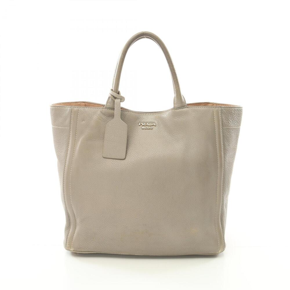 Prada Vitello Phenix Shopping Tote Beige Tan